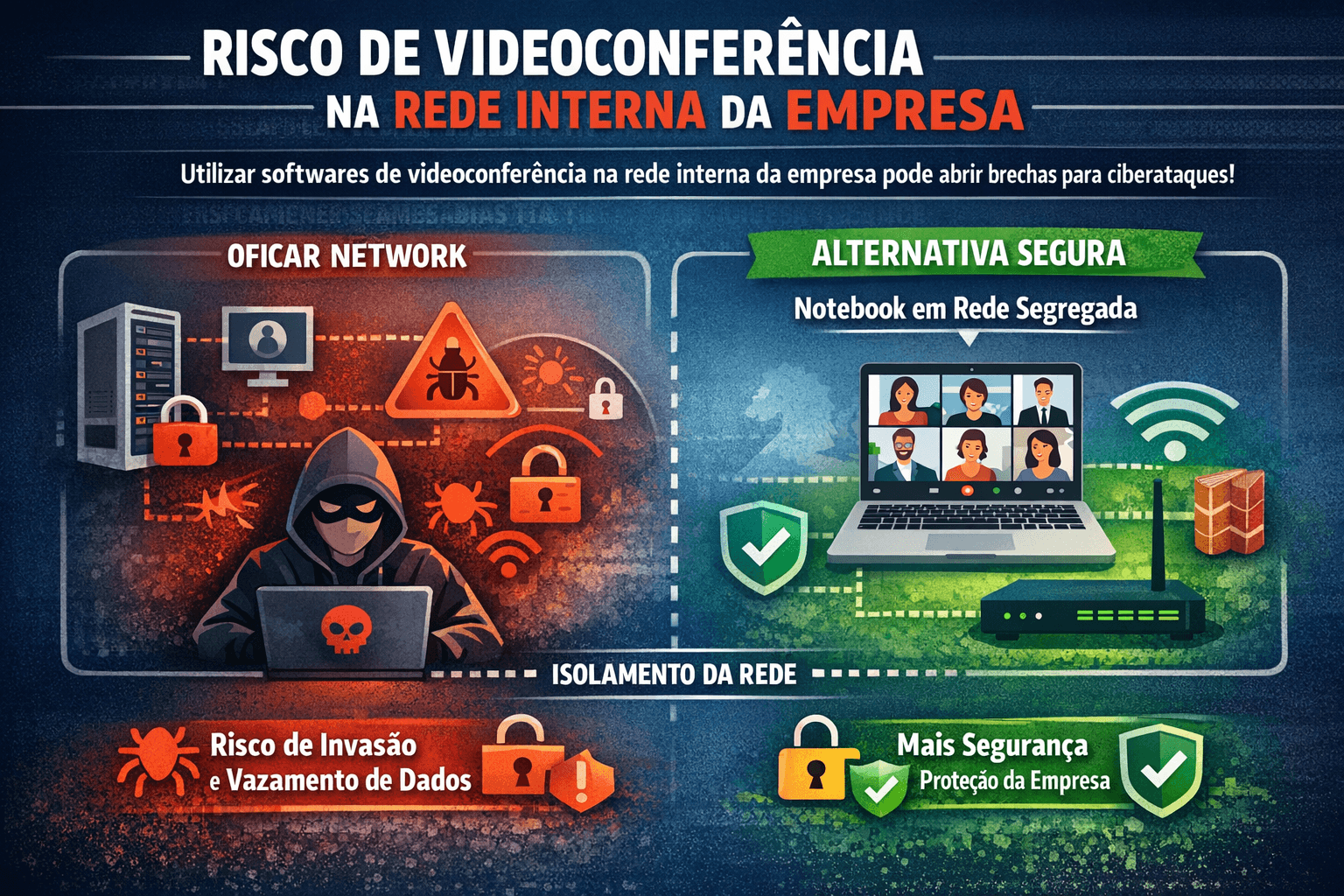 A Importância de Evitar Softwares de Videoconferência na Rede Interna Corporativa