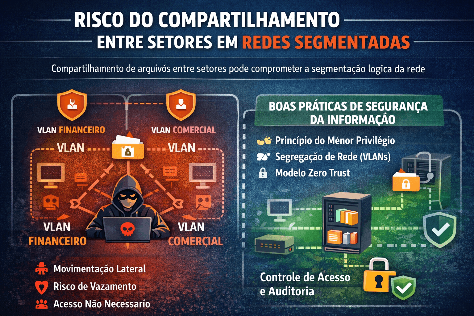 Compartilhamento Entre Setores e o Enfraquecimento da Segmentação de Rede: Uma Visão Baseada em Boas Práticas de Segurança da Informação