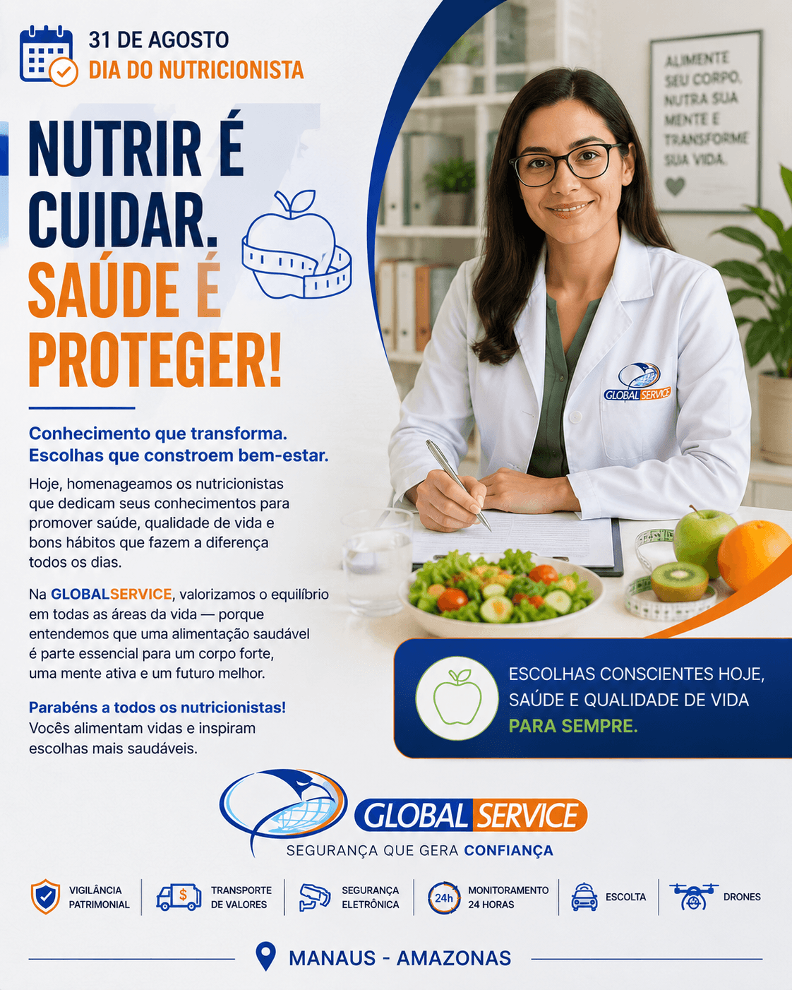 Nutrir é cuidar. Saúde é proteger!