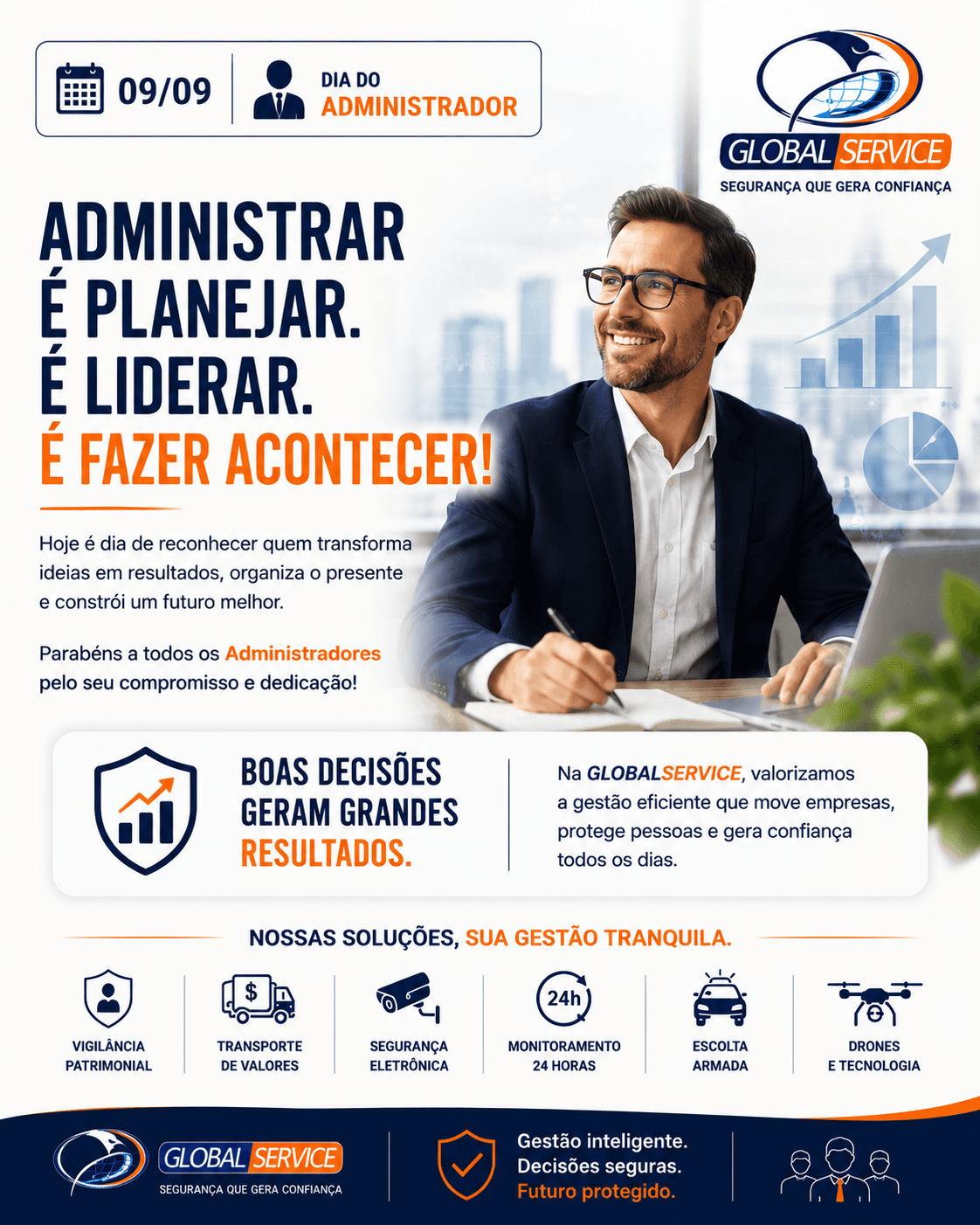 Dia do Administrador: planejamento, liderança e decisões que constroem grandes resultados