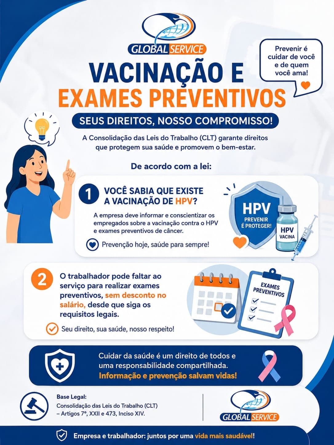 Vacinação e Exames Preventivos: Seus Direitos, Nosso Compromisso!