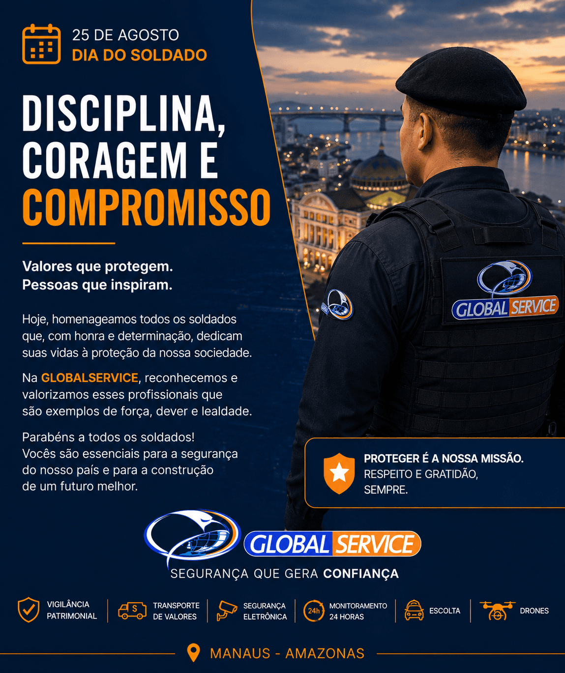 Disciplina, coragem e compromisso