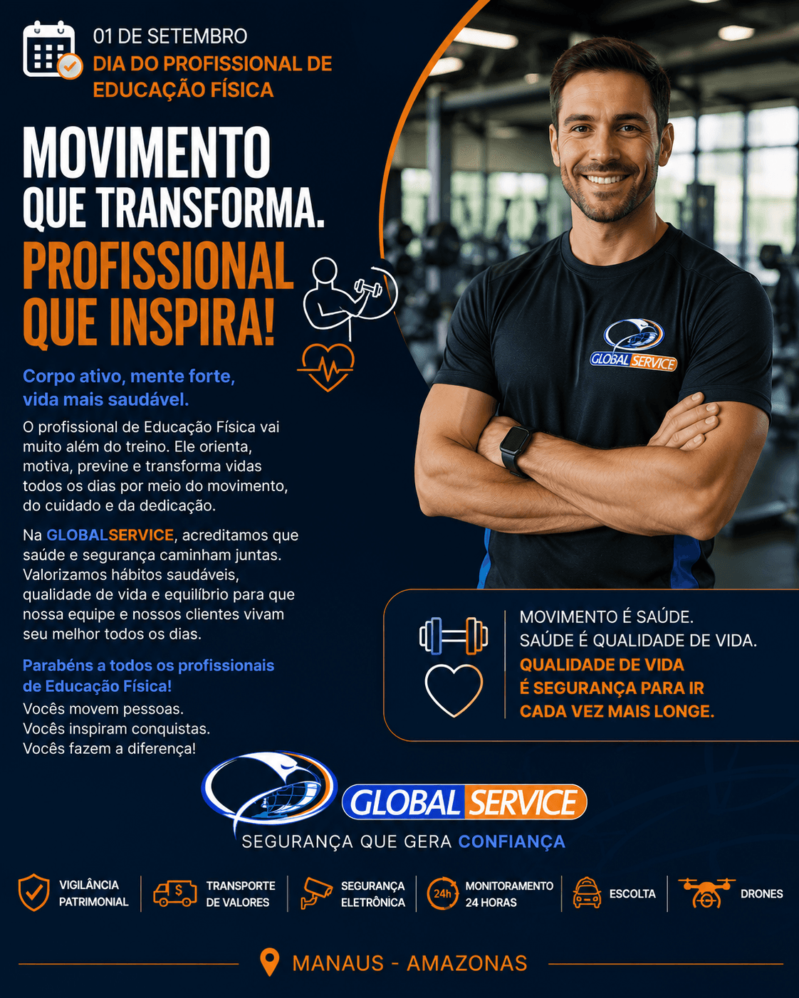 Movimento que transforma. Profissional que inspira!