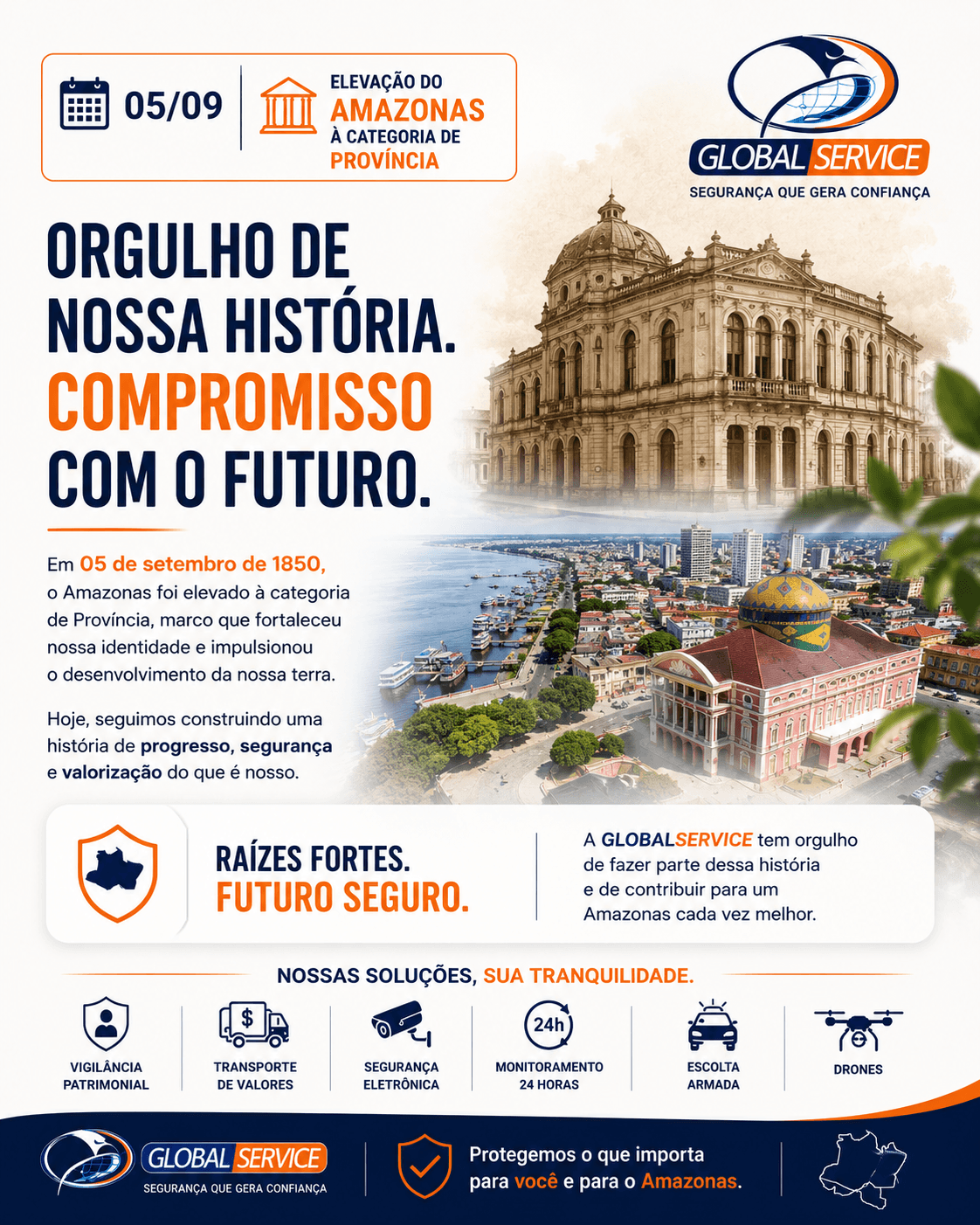 Orgulho de nossa história. Compromisso com o futuro.
