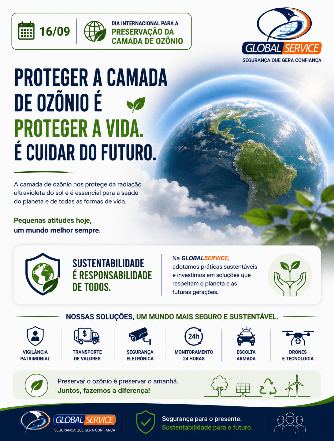 Dia Internacional para a Preservação da Camada de Ozônio: proteger hoje é cuidar do futuro