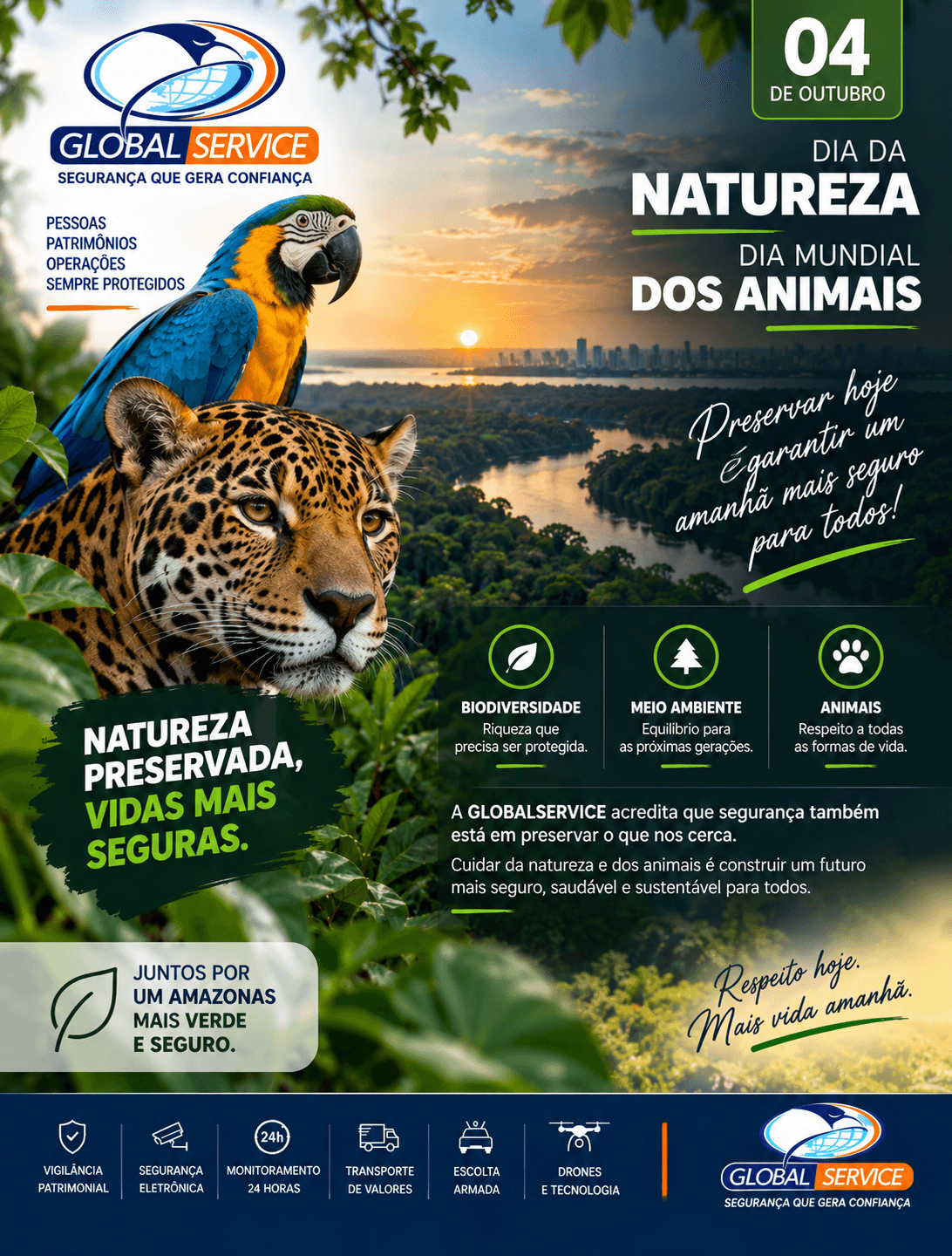 Dia da Natureza e dos Animais: preservar hoje é proteger o amanhã