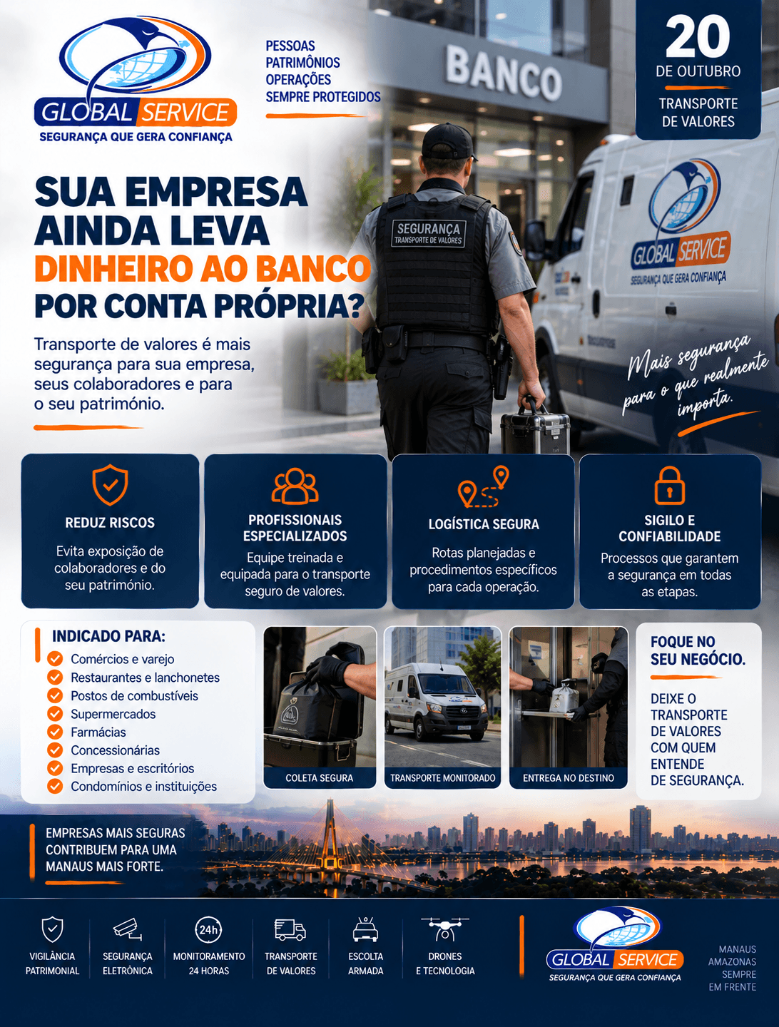 Sua empresa ainda leva dinheiro ao banco por conta própria?