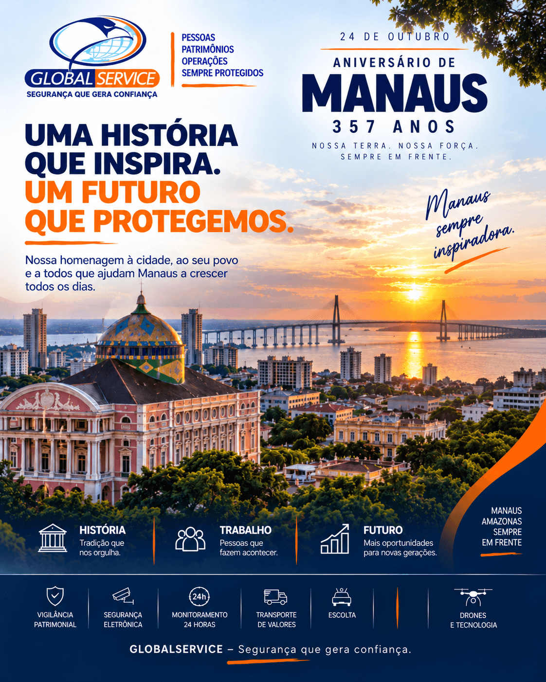 Manaus 357 anos: uma história que inspira e um futuro que protegemos